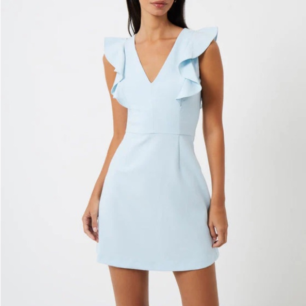 NEW French Connection Cameron Dress - Light Dream Blue size 8
